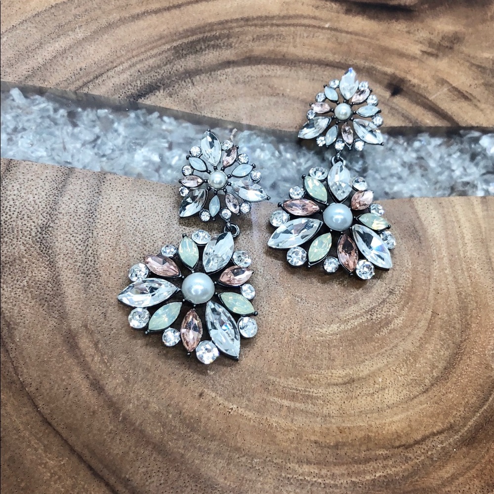 Crystal Chandelier Earrings - Picture 3 of 8